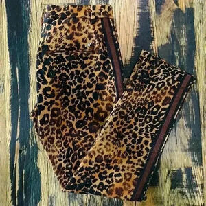 Mason’s Italian Made Cheetah Denim Tuxedo Stripe Size EU 44 US 8